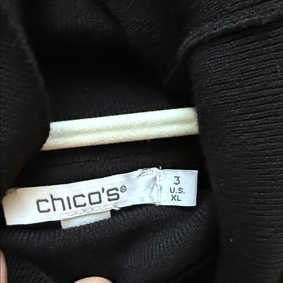 Chico’s cotton turtleneck sweater. NWT. Size xl - Picture 4 of 4